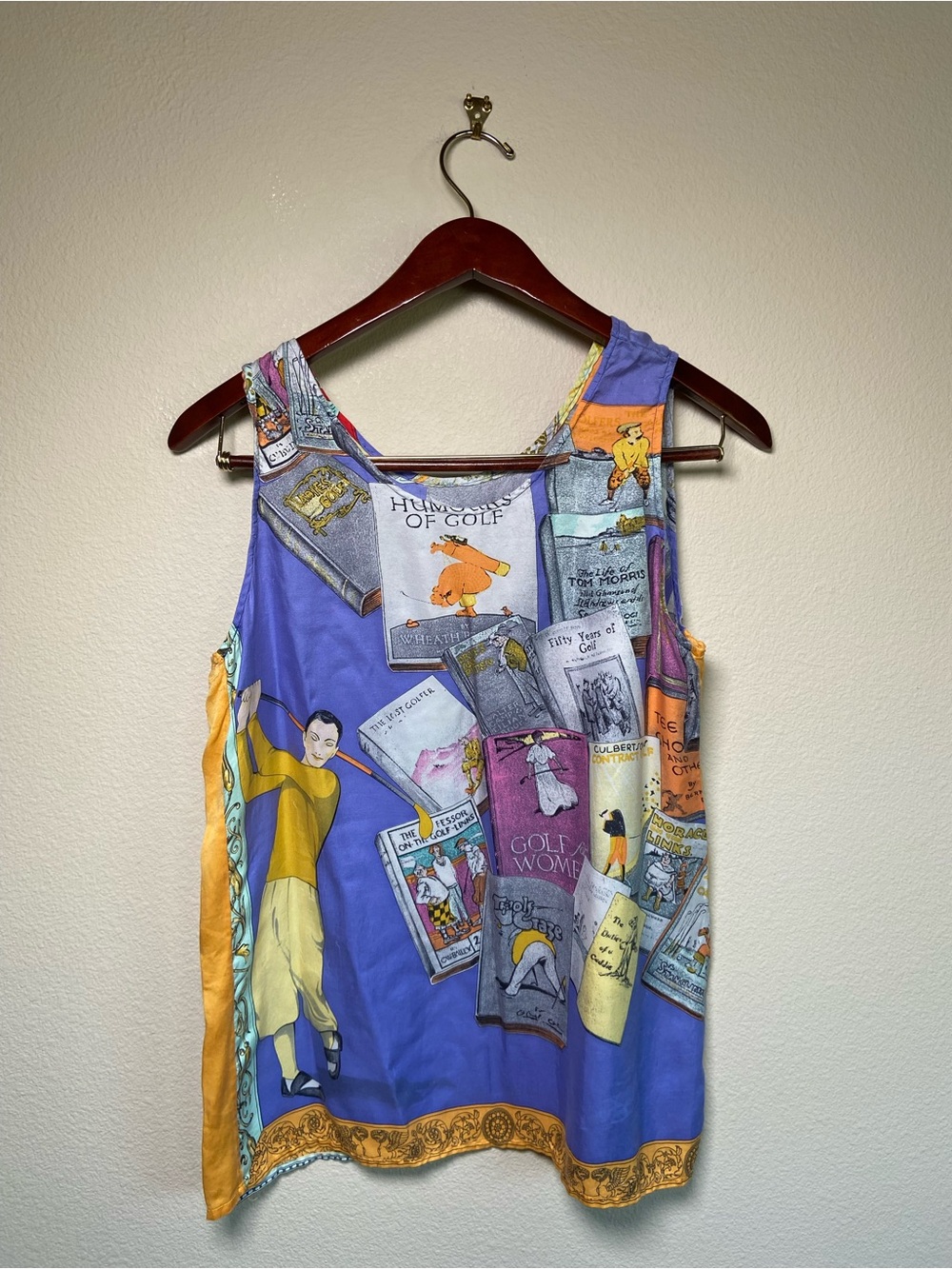 Versace Sport Vintage Silk Golf Top